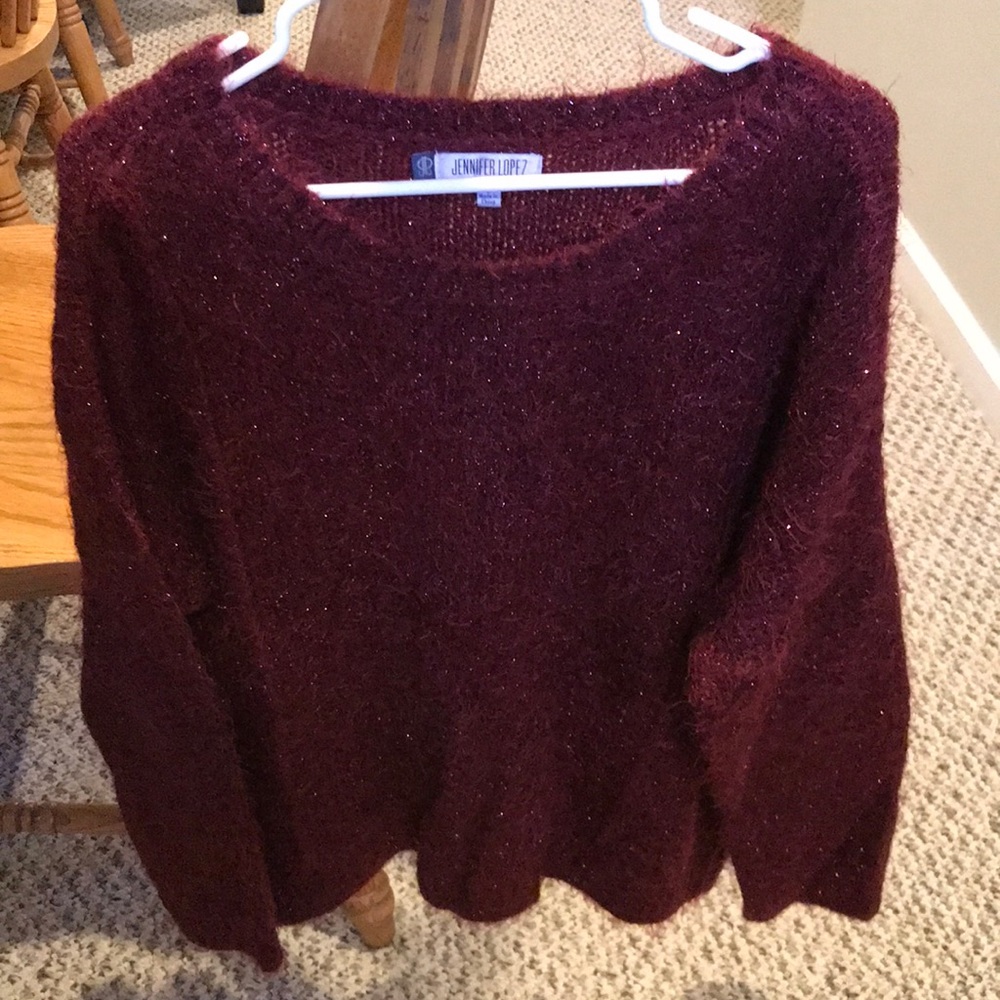 Sparkly Maroon Sweater